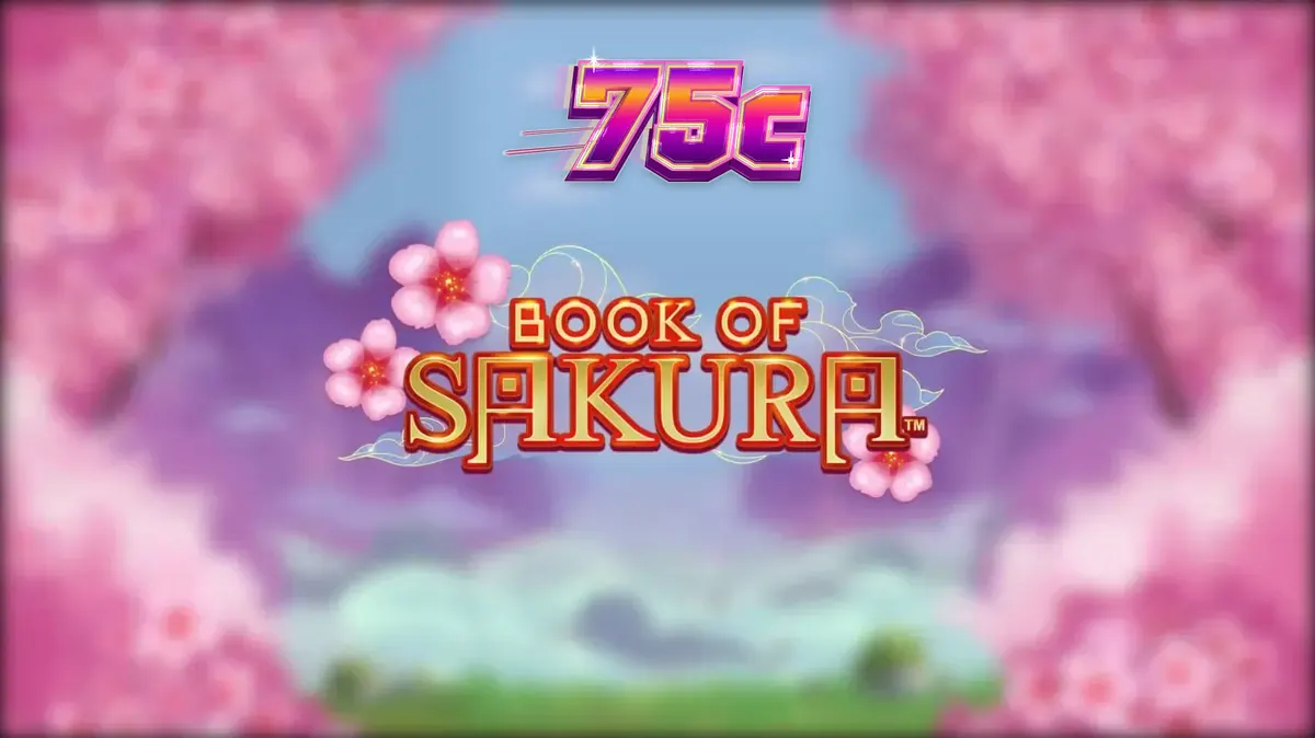 Cenário sereno de cerejeiras com elementos de guerreira japonesa no slot Book of Sakura